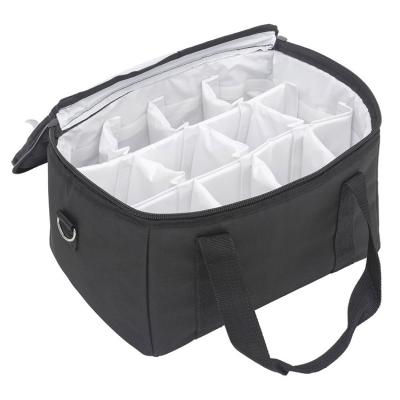 China Waterproof Drinks Holder For Food Delivery Or Beverage Coffee Carrier To Go Cup Carrier Tote Bag With Handle And Removable Dividers for sale