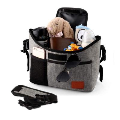 China Universal Multifunctional Purpose Baby Stroller Bag Organizer with 2 Excellent Cup Holders for sale