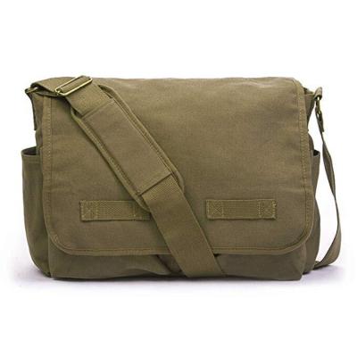 China A4 Tote Bag Classic Messenger Bag For Men Vintage Canvas Shoulder Bag for sale