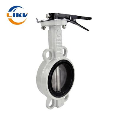 China Iso Standard 2''-40'' Cast Iron Ductile Iron Stainless Steel Wafer Type Butterfly Valve for sale