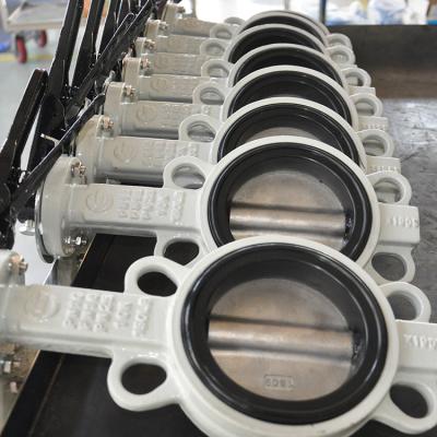 China Bare Stem Shaft Butterfly Valve Manufacturer Rubber Seat Wafer Type Butterfly Valve With Swing Handles for sale