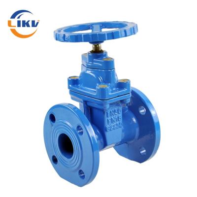 China 8 Inch Din F4 Non Rising Stem Flange Handwheel Gate Valve for Sea Water Oil Gas for sale