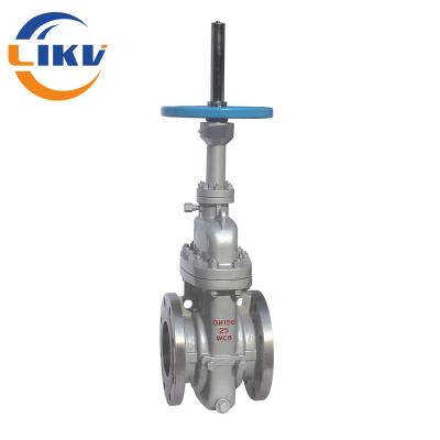 Κίνα DN150 WCB Resilient Seat Gas Flat-Plate Rising Stem Parallel Flat Gate Valve With Deflector Hole προς πώληση