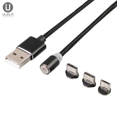 China MP3/MP4 Player Usb Fast Charging Cable 3 In 1 Micro Charging Type C Cable QC2.0/3.0/Quick Magnetic Charging Charging Cable for sale