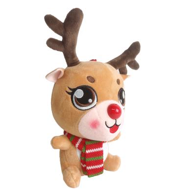 China Christmas Promotions Disny Giant Mini Washable Bulk Kawaii Carnival Big Educational Private Label Christmas Deer Cute Plush Toys for sale