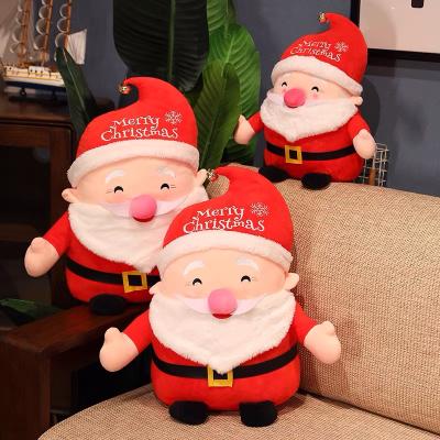 China Christmas Special Offer Cute Mini Washable Bulk Kawaii Carnival Big Educational Private Label Santa Claus Plush Toy for sale