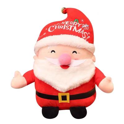 China Cute Christmas Santa Claus Plush Toy Private Label Mini Bulk Kawaii Washable Carnival Xmas Promotions Big Large for sale