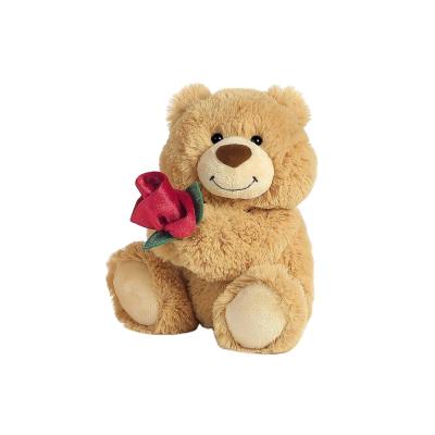 China Valentine's Gift Teddy Bear and Rose Customized Toys Plush Stuffed Animal for sale