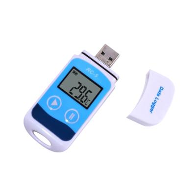 China high quality mini logger lcd 32000 data points logger temperature for cold chain transport 80(l) x 25(w) x 14(h) mm for sale