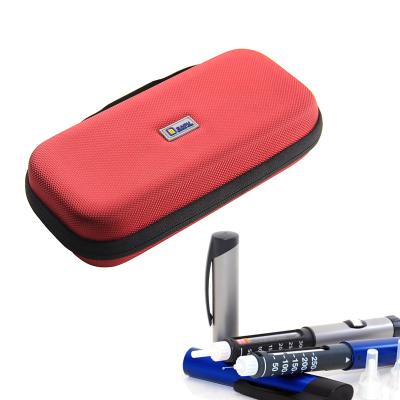 China Waterproof Waist Quality Badu Red Color Portable Diabetic Cooler Travel Carry Case/Bag For Diabetic for sale