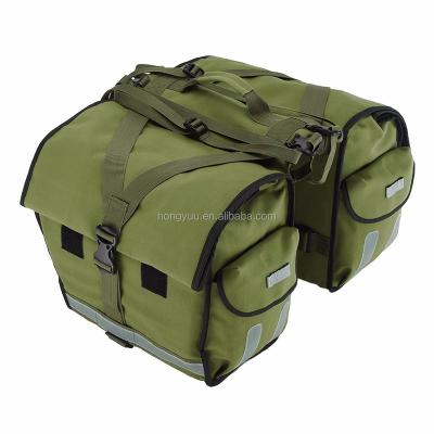 China Eco-Friendly Bike Travel Series Expedition Rear Rack Bag Bike Double Panniers Rear Seats Cargo Trunk Bag for sale