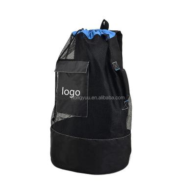 China Customized Custom Drawstring Bag Mesh Backpack Heavy Duty Bag For Travel, Beach, Diving for sale