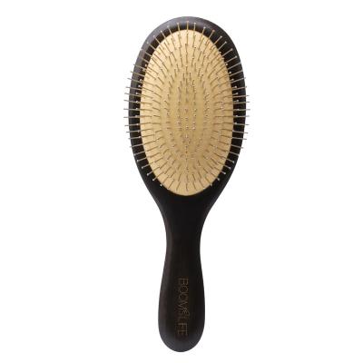 China Custom Hair Brush Wooden Logo Compact Head Massager Steel Hair Brushes Brush Metal Pin Hair Brushes Detangling Combs Stainless for sale