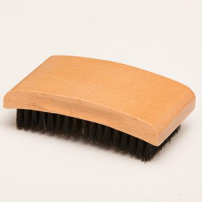 China Travel Wooden Men 360 Wave Beard Straightener Brushes and Boar Hair Curve Brush Shaper Set with Logo for sale