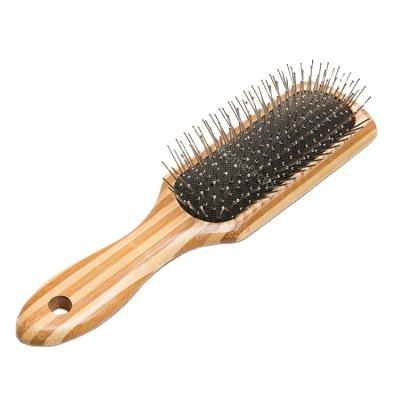 China Viable Bamboo Hair Brush Massage Pet Grooming Tool Pet Grooming Brush Comb Deshedding for sale