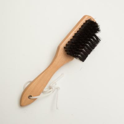 China Home hotel bathroom cleaning brush bamboo bristle wood natural shoe brush for homeuse beech handle bamboo brush for sale