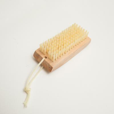 China Wholesale Custom Leather Wooden Shoe Cleaning Brush Bristle Horse Hair Shoe Brush Logo Suede Sneaker Shoe Clean Brush for sale