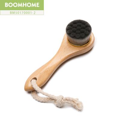 China Wooden Rotating Cleansing Brush Eco-Friendly Cleansing Brush Private Label Face Mask Brush Face Detergent Wash Brush for sale