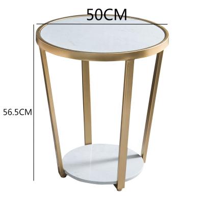 China Modern Modern Artificial Marble Coffee Table For Living Room Small Round Table Small Family Single Balcony Side Several Side Table for sale