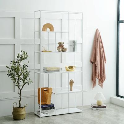 China Modern Single Shelf Bedroom Storage Bookcase White Desk Shelf Workable Against Modern Wall for sale