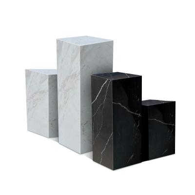 China Nero Margiua living room maeble plinth en volakas floor modern natural white marble stone base sculpture for sale