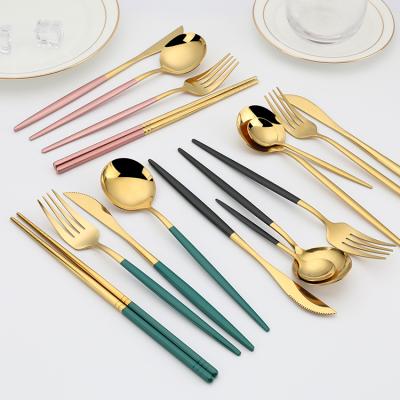 China Viable Custom Metal Straw Logo Modern Stainless Steel Cutlery Set Travel Cutlery Set With Case for sale