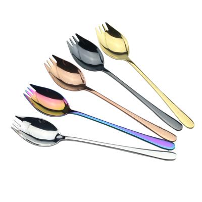 China Restaurant Viable Party Hotel Bar Spoon Mixing Teaspoon Shiny Colorful Stainless Steel Spoon for sale