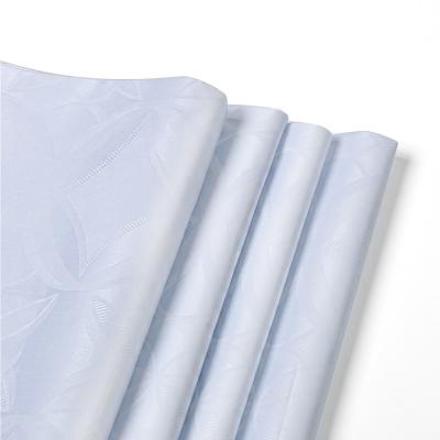 China Breathable manufacturers selling high qulity white shiny bazin shadda damask african fabric cotton for sale