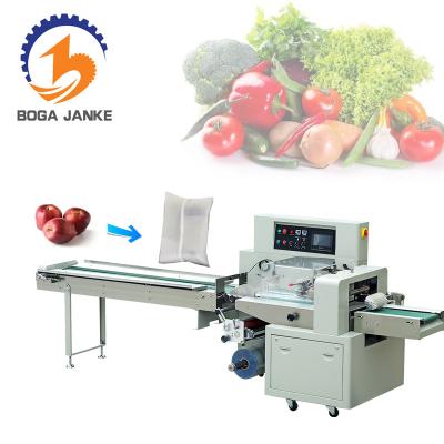 China Food Foshan Horizontal Packing Machine Fruit , Flow Packing Machine Feeding For Horizontal Packing Machine for sale