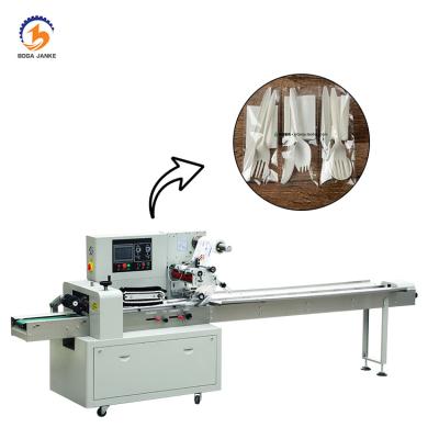 China Latest Design Disposable Food Fork and Knife Packing Machine, Plastic Fork Knife Spoon Packing Machine for sale