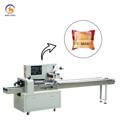 China Latest Design Horizontal Bread Food Packing Machine , Horizontal Cake Bread Packing Machine for sale