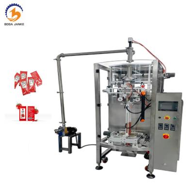 China Automatic food ketchup packing machine 100ml 200ml 500ml ketchup in small bags packaging machine for sale