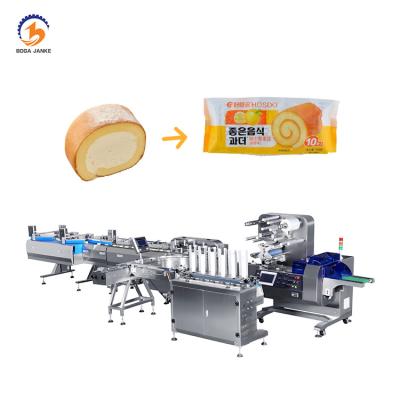 China Automatic Food Cake Spike Packing Machine, Automatic Cake Packing Machine Wrapper BJ-YB260 for sale