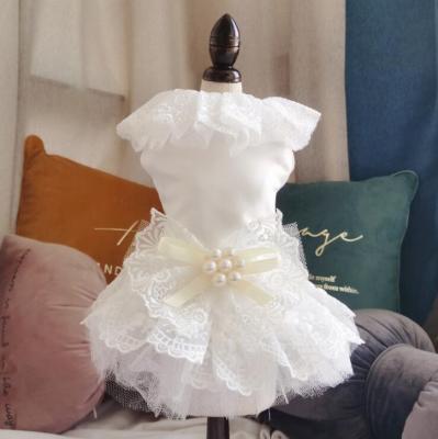 China Viable Wholesale Dog Wedding Dress Pet Skirt for sale