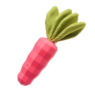 China Sustainable Carrot Formed Molar Teeth Easing Boring Dog Toy for sale