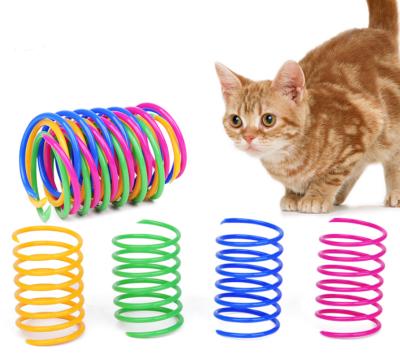 China Sustainable Wholesale Plastic Spring Cat Toy for sale