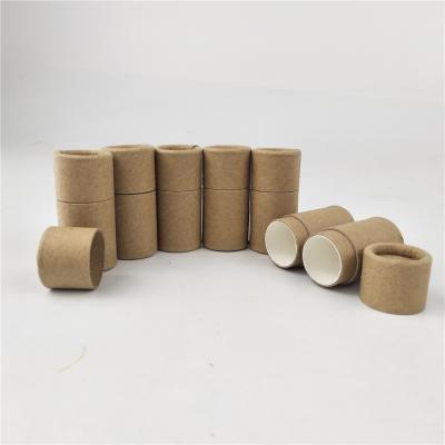 China Biodegradable Cardboard Paper Empty Tube Lift Up Style Lip Balm Paper Lipstick Tube for sale