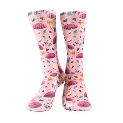 China Colorful Happy Socks QUICK DRY Art Print Custom Logo Socks Famous Unisex Sublimation Socks for sale