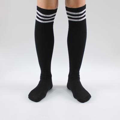 China Breathable Mens Knit Sport Long Knee High Soccer Socks for sale