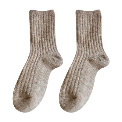 China Custom Made Winter Wool Women Warm Merino Socks Breathable for sale