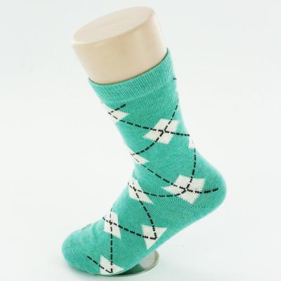 China High Quality Breathable Cotton Crew Kids Dress Socks for sale