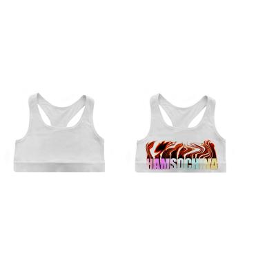 China Breathable Polyester Custom Sublimation Sports Vacuum Bra for sale