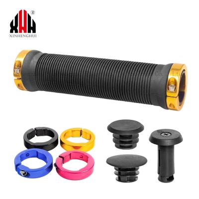 China Mountain Bikes Factory Direct Sale Bicycle Parts Bicycle Anti-Slip Handlebar Grips Locking With Aluminum Alloy For Mountain Road City Bike for sale