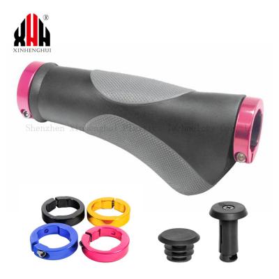 China Mountain Bikes Factory Direct Sale Ergonomic Bicycle Grip Anti-Slip Grips Locking Aluminum Alloy Ring For Road Mountain Cruiser Bike for sale