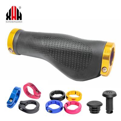 China Wholesale Custom Mountain Bikes Ergonomic Bicycle Anti-Slip Handlebar Grip Locking Aluminum Alloy Ring For Road Mountain Cruiser Cycling Bike for sale