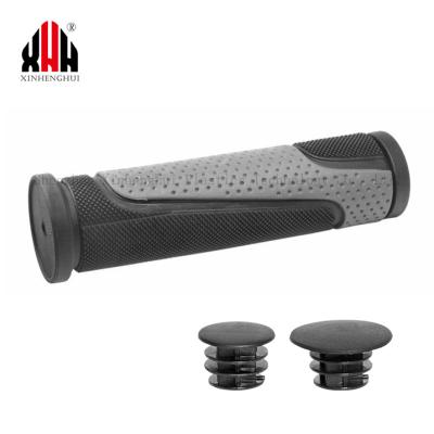 China Mountain Bikes Factory Outlet Bicycle Accessories Rubber Dual Color Non-Slip Grips For Road City Cruiser Mountain Bike for sale