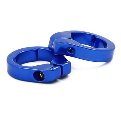 China BMX XH-B023 CNC Bike Grip Color Anodized Aluminum Closure Ring for sale