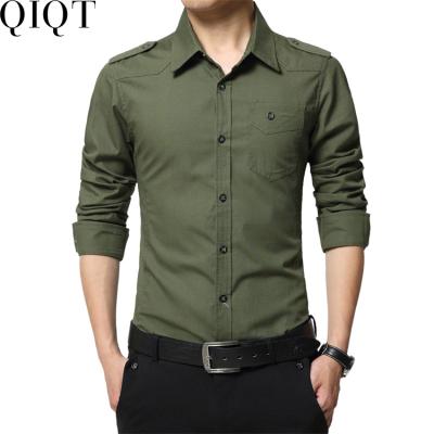 China Military Anti-Pilling Workwear Bagmens Casual Sheer Thin Formal Shirts Long Double Sleeve For Men 100% Cotton for sale