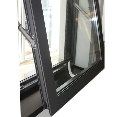 China Swing Customized Color Thermal Break Aluminum Alloy Double Glazed Top Hung Awning Windows for sale