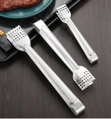 China Square Square Stainless Steel Ice Cube Tongs Sugar Ice Tongs Household Thickened Kitchen Viable Entertainment Bar for sale